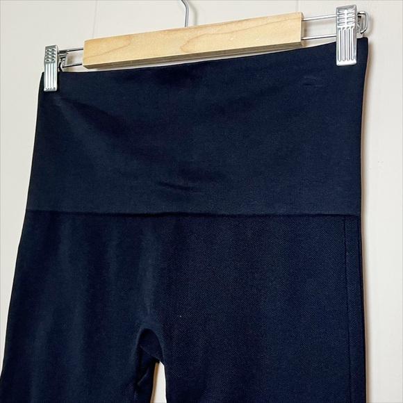 SPANX Look At Me Now Seamless Leggings Large black solid slimming tummy control - Picture 5 of 10